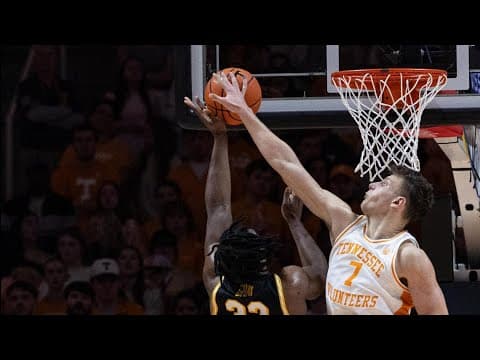 Watch Live: Tennessee Basketball speaks after beating Mizzou, 85-81