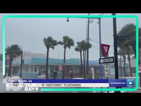 Tropical Storm Debby brings unprecedented rainfall to Georgia, South Carolina