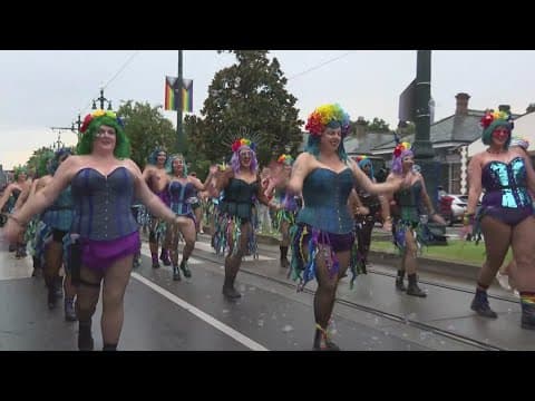 New Orleans Annual Pride Parade rolls despite storms