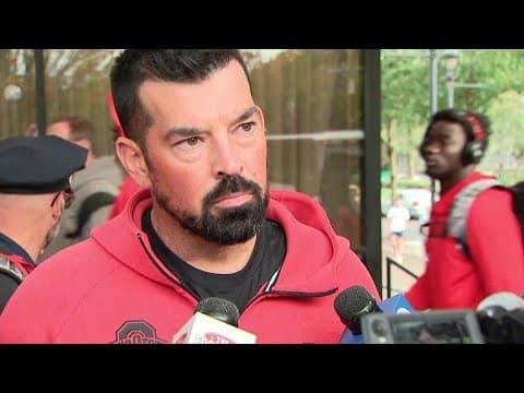Ohio State Buckeyes, Ryan Day arrive in Eugene for game against Oregon