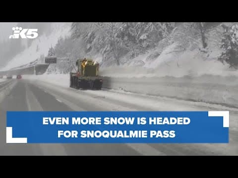 Even more snow expected on Snoqualmie Pass