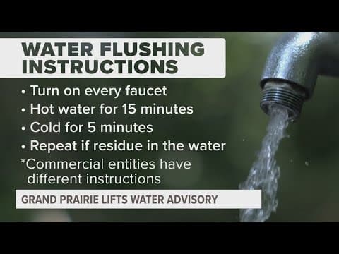 Grand Prairie 'do not use water' advisory lifted: What to know