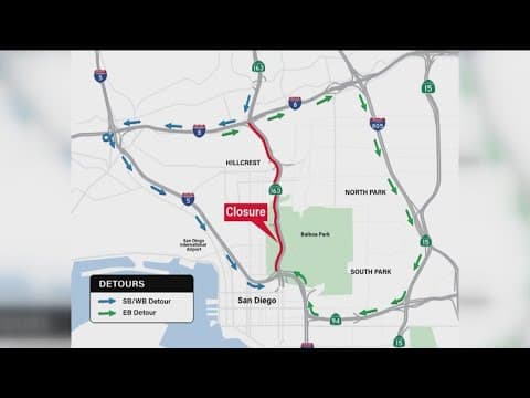 Caltrans plans multi-hour SR-163 shutdown for maintenance