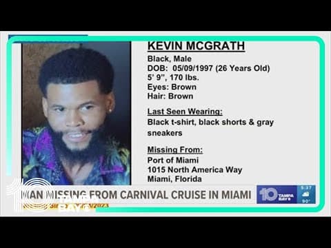 Carnival cruise passenger vanishes after ship docks in Florida