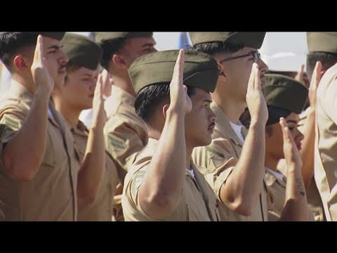 35 military service members become U.S. Citizens on USS Midway Museum