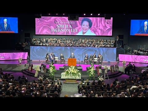Celebration of Life service for Congresswoman Sheila Jackson Lee