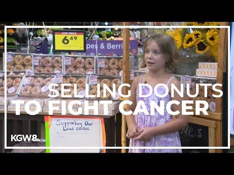 9-year-old girl supports kids fighting cancer