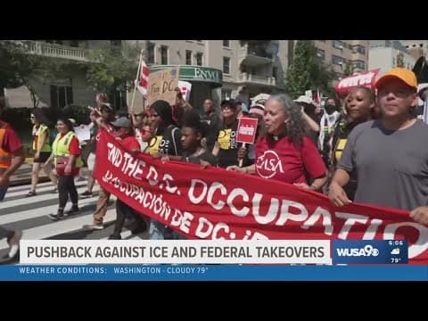 Thousands take to streets in DC and beyond to protest Trump federal crackdown