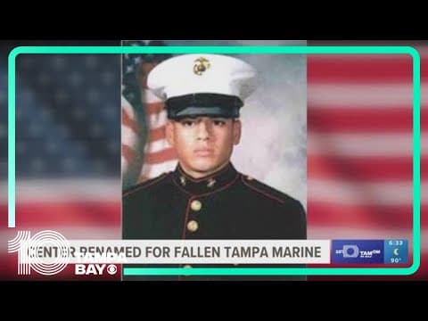 Marine Corp Reserve Training Center renamed in honor of fallen Tampa marine