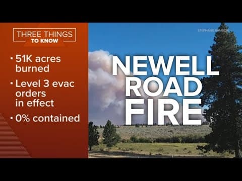 Newell Road Fire in Washington state grows to 51K acres