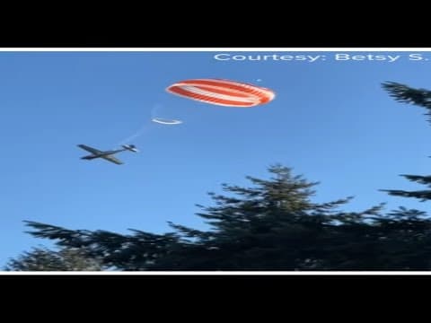 Parachute saves pilot, passenger in Bellevue plane crash