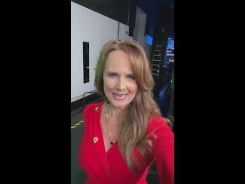 Kathy Sabine shows a beautiful evening from the 9NEWS backyard