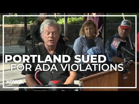 Portland accused of violating ADA by allowing camping on sidewalks