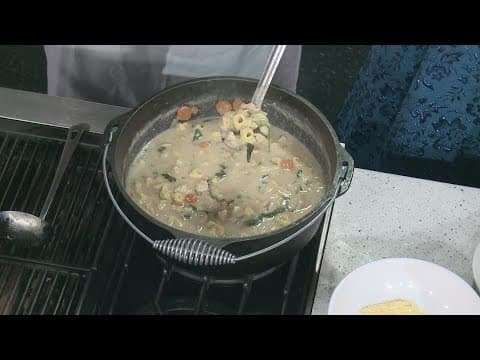 Chef Kevin Belton's Tortellini Alfredo Soup