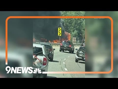 Eastbound I-70 closed due to trailer fire