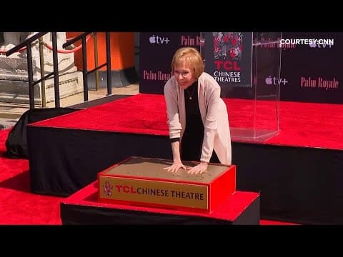 Actress Carol Burnett places handprints at world-famous TCL Chinese Theatre