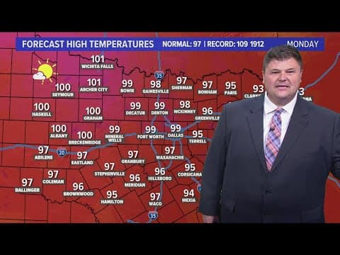 DFW Weather: Heat advisories return to North Texas, tropic disturbance could become "Debbie"