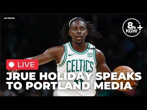 LIVE: Jrue Holiday introduced at Trail Blazers press conference