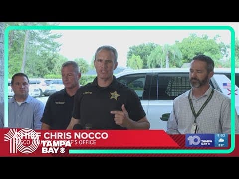 Sheriff Chris Nocco says detective shot at suspect who tried to hit him with car