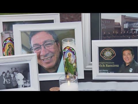 Lakeside candlelight vigil honors Nick Ramirez and fallen firefighters