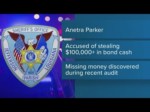 JP Correctional Center clerk arrested, accused of stealing more than $100K in bond cash