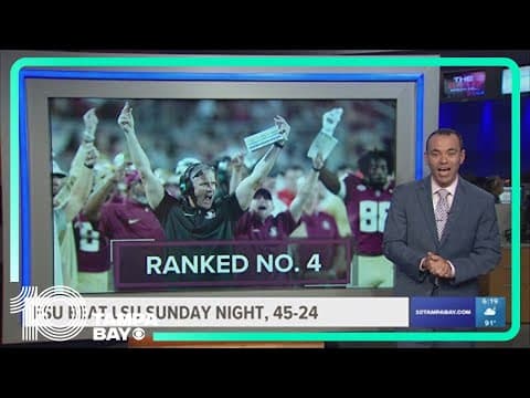 Florida State climbs into top five of AP Top 25
