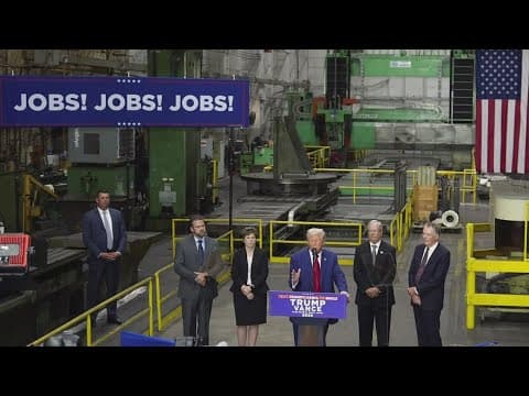 Trump campaign visits battleground states on the trail