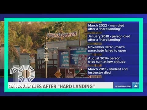 Police: Skydiver dies after 'hard landing' in Zephyrhills