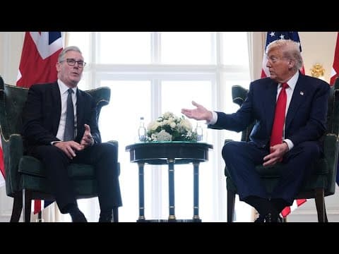 Trump and UK Prime Minister Starmer meet in Scotland to discuss trade, Gaza and Ukraine