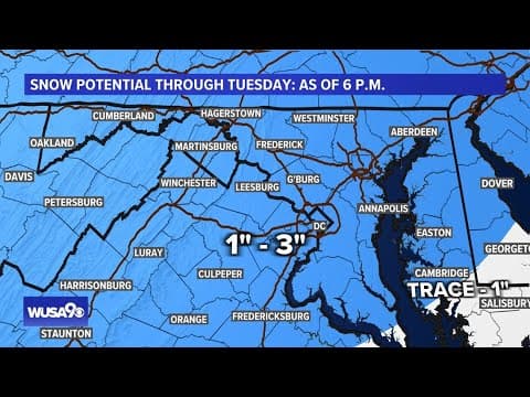 Watch Live: How long will it snow in DC, Maryland and Virginia?