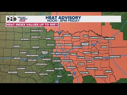 DFW Weather: High heat and humidity trigger another heat advisory