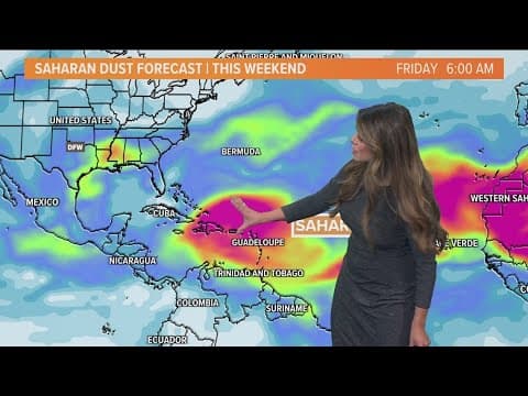 A couple of rounds of Saharan Dust will be moving into Texas. Here is when.