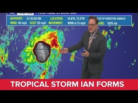 Friday night Tropical Storm Ian Update:  Moving through Caribbean