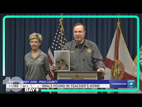 Sheriff Judd: More than 300 animals found in 'deplorable' conditions in Polk Co. teacher's home
