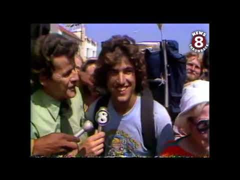 John Cushman of San Diego walks cross country in 1977