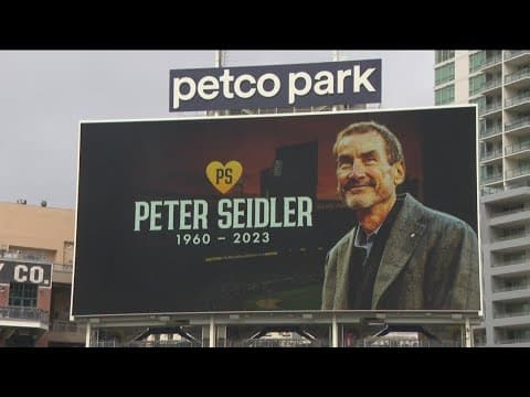 Padres players, loved ones and fans fill Petco Park to remember Peter Seidler