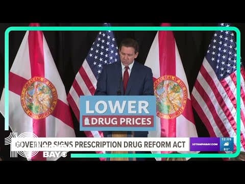 DeSantis signs bill lowering prescription drug prices