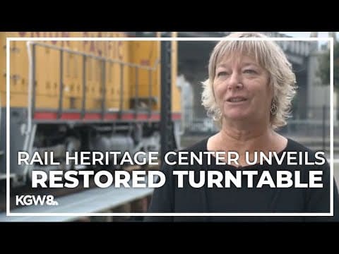 Oregon Rail Heritage Center unveils restored Brooklyn turntable