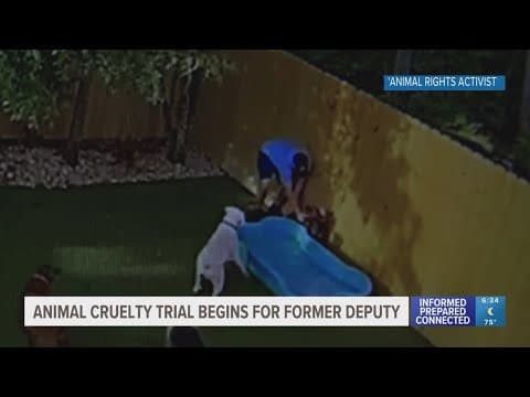 Trial begins for former deputy accused of animal abuse