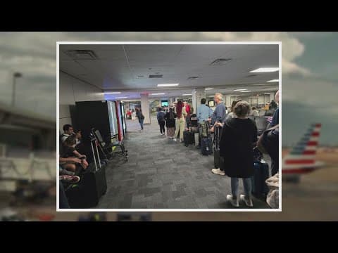 DFW Airport experiencing numerous delays, cancellations following storms