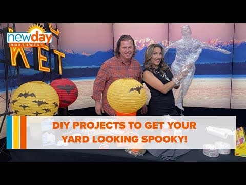Flying bats and out of this world ghosts: DIY projects to get your yard looking spooky! - New Day NW