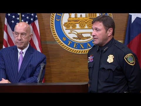 Houston Mayor John Whitmire, acting Police Chief Larry Satterwhite discuss HPD suspended case code