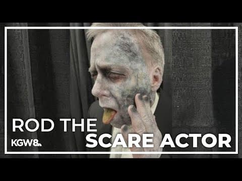 Rod Hill becomes a spooky haunted house actor for Halloween