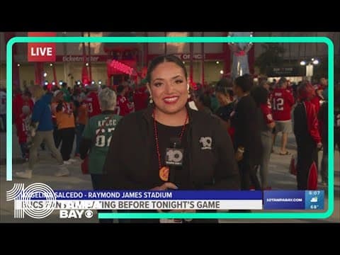 Bucs fans tailgate ahead of playoff game in Tampa