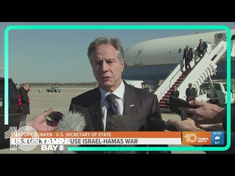 U.S. to try and get Israel to "pause" attacks on Gaza