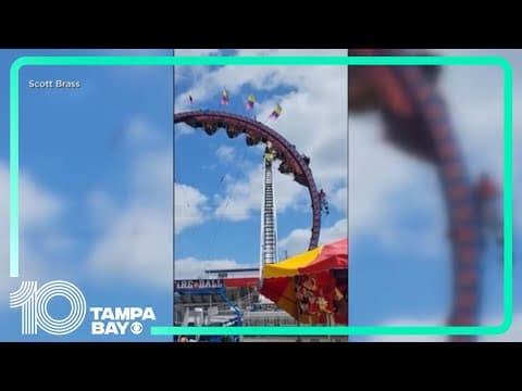 Roller coaster riders stuck hanging upside for hours at Wisconsin festival