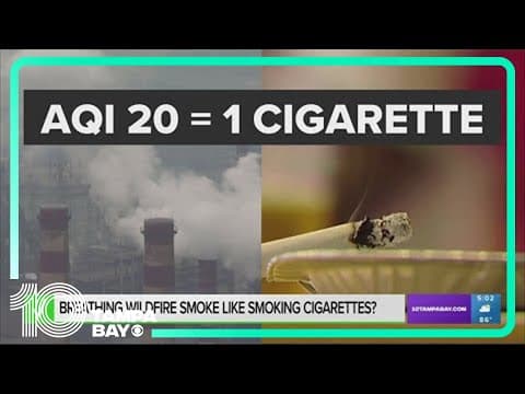 Breathing wildfire smoke like smoking cigarettes imperfect, but effective comparison