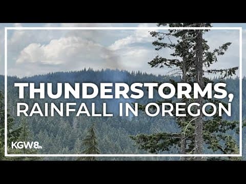 Severe thunderstorm watch issued across Oregon