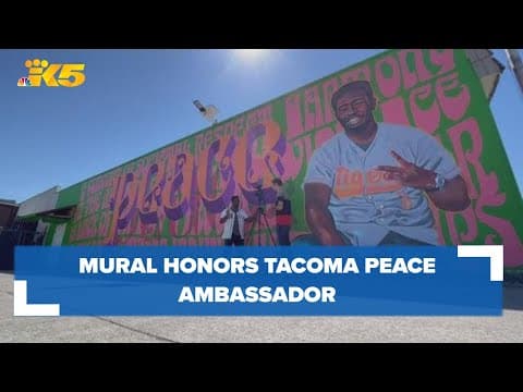 New mural honors Tacoma's resident peace ambassador