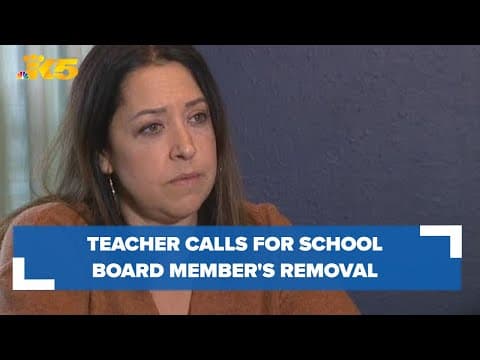 Teacher calls for former Kent School Board president to be removed entirely